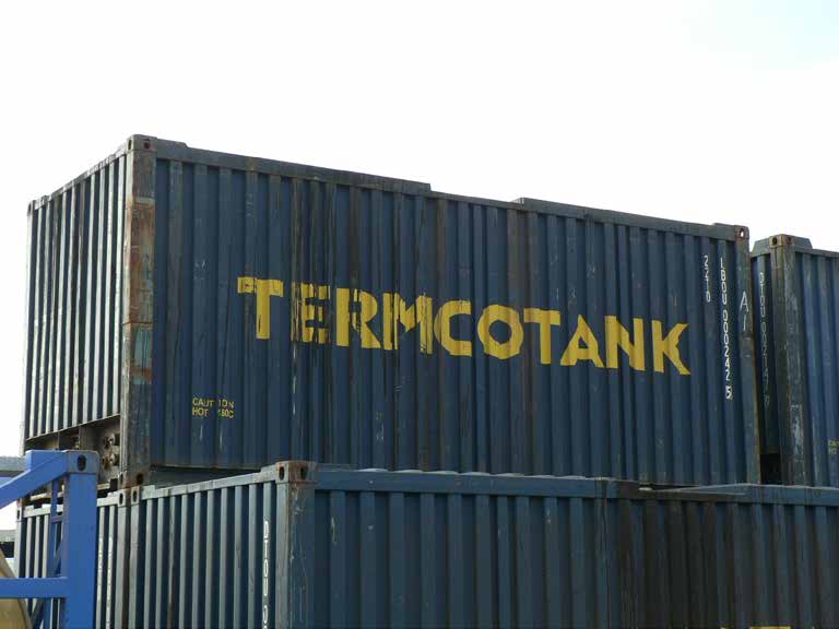 Stacked containers